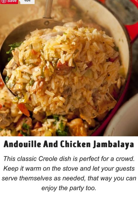 Louisiana’s Best Recipes-Cajun, Creole, and Southern | Emeril’s Andouille And Chicken Jambalaya | Facebook Emeril Lagasse Recipes New Orleans, Creole Recipes Louisiana Authentic, Creole Recipes Louisiana, Authentic Louisiana Recipes, Creole Jambalaya, Emeril Lagasse Recipes, Chicken Jambalaya, Creole Food, Louisiana Food