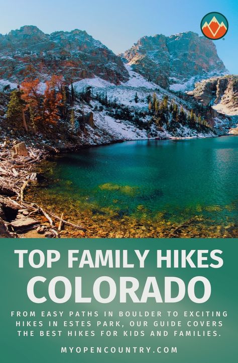 Discover Colorado's family-friendly trails! From easy paths in Boulder to exciting hikes in Estes Park, our guide covers the best hikes for kids and families. Experience the beauty of Colorado in all seasons, from the snow-capped peaks in winter to the lush green trails in summer. Perfect for a day trip with breathtaking views and suitable for all ages. | Learn more about Hikes In Colorado Hikes In Colorado, Colorado Hiking Trails, Hiking Usa, Ohio State Parks, Colorado National Parks, Road Trip To Colorado, Colorado Trip, Explore Colorado, Family Hiking