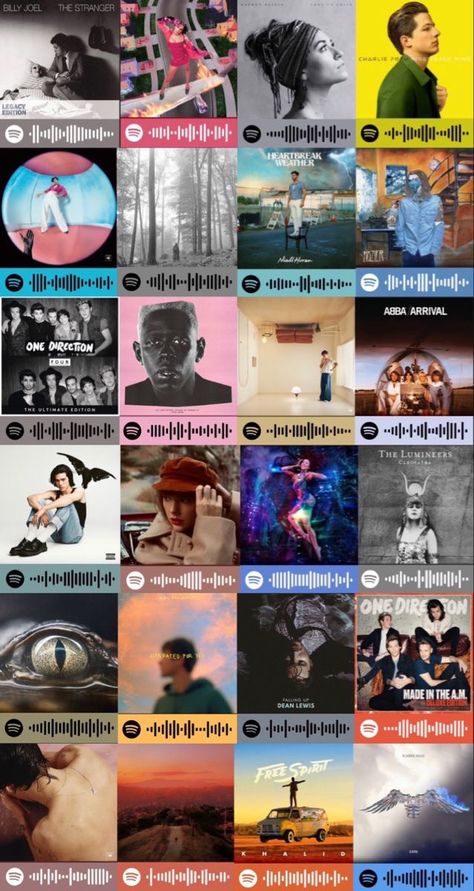 Music Album Covers Aesthetic Spotify Wallpaper, Spotify Codes Aesthetic, Music Album Covers Aesthetic Collage, Spotify Asthetic Picture Song, Spotify Plague, How To Get Spotify Codes, How To Make Spotify Codes, Spotify Codes Diy, Spotify Codes Songs