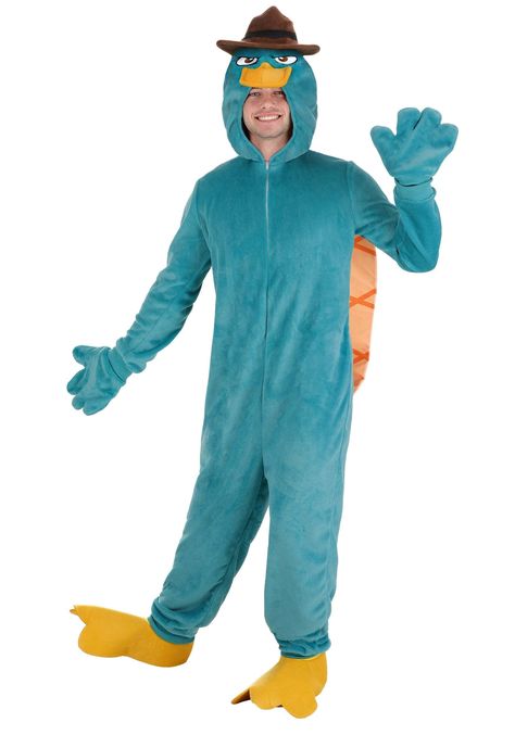 PRICES MAY VARY. Size: Small COSTUME INCLUDES: This Disney Phineas and Ferb Perry the Platypus Costume for adults includes a hooded jumpsuit, a pair of mitts, and a pair of shoe covers FROM FUN COSTUMES: We're a storied Halloween costume company and we're very excited to team up with Disney to make licensed outfits for some of their most celebrated characters! Fans of Disney's Phineas and Ferb will love roleplaying and recreating their favorite moments with this licensed Perry the Platypus outfi Perry The Platypus Costume, Platypus Costume, 2024 Costumes, Halloween Costume Onesie, Phineas And Ferb Perry, Adult Disney Costumes, Outfit For Halloween, Onesie Outfit, Beaver Tails