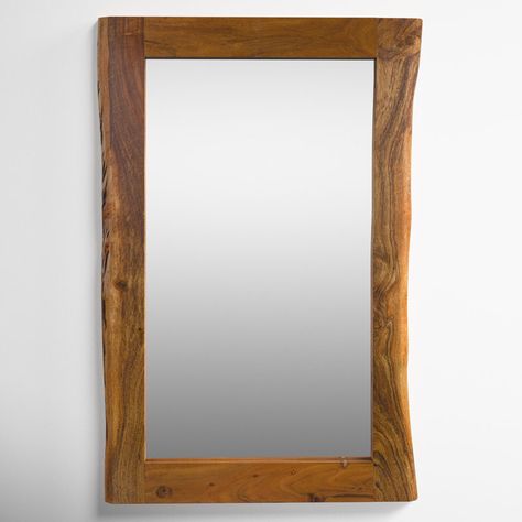 Joss & Main Valetta Rectangle Wood Wall Mirror & Reviews | Wayfair Rustic Full Length Mirror, Beautiful Mirror, Bathroom Design Decor, Wood Wall Mirror, Length Mirror, Beautiful Mirrors, Rectangle Mirror, Full Length Mirror, Bathroom Remodel Master