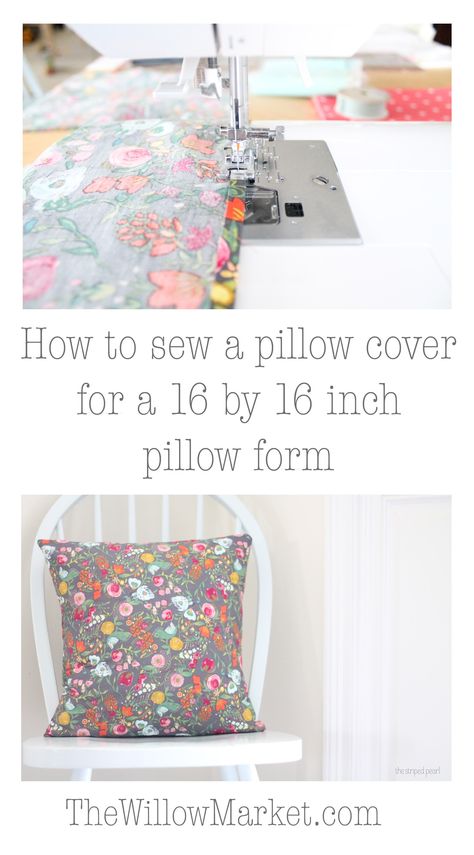 Envelope Pillow Cover, Envelope Pillow, Envelope Cover, Pillow Covers Pattern, Creative Pillows, Trendy Sewing Projects, Diy Pillow Covers, Pillow Form, Beginner Sewing Projects Easy