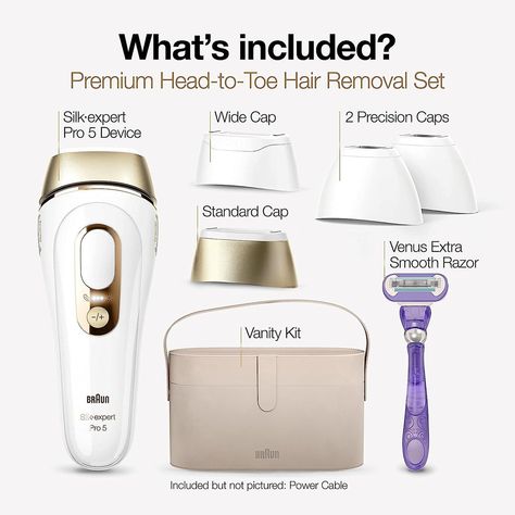 ✨ Experience Salon-Quality Hair Removal at Home with Braun IPL Silk·expert Pro 5! ✨ Achieve long-lasting hair reduction in just 4 weeks¹ with the Braun IPL Silk·expert Pro 5, designed for both women and men. This advanced at-home hair removal system brings you the quality of salon laser treatments without the hassle of appointments or the high costs. 🌟 Key Features: Built for Head-to-Toe Usage: Includes 3x additional caps for precise hair removal from head-to-toe: Standard head for lower le... Braun Ipl, Hair Removal At Home, Hair Removal For Men, Laser Hair Removal Device, At Home Hair Removal, Mens Tools, Ipl Hair Removal, Hair Removal Device, Hair Reduction