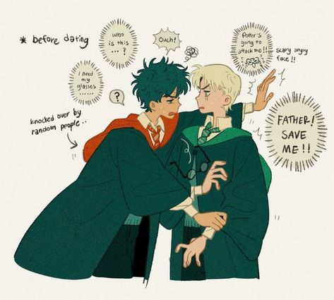 art • Instagram Harry X Draco, Drarry Fanart, Gay Harry Potter, Wolf Artwork, Harry Potter Artwork, Harry Potter Comics, Harry Potter Ships, Harry Potter Headcannons, Harry Potter Anime