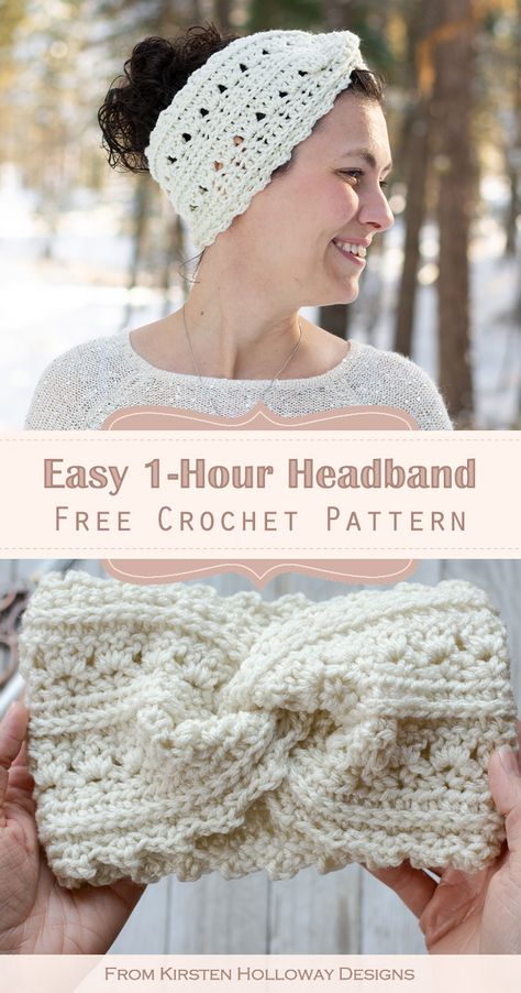 Free Crochet Ear Warmer Patterns For Women, Quick And Easy Crochet Projects Simple Afghan Patterns, Crochet Bow Headband Pattern Free, Crochet Winter Headband Free Pattern, Free Crochet Headbands For Women, Crochet Womens Headband, Crochet Patterns Headband Free, Head Wrap Crochet Pattern Free, Crochet With Light Weight Yarn