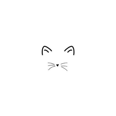 0 Small Cat Face Tattoo, Cat Whiskers Tattoo, Whiskers Tattoo, Minimal Cat Tattoo, Minimalist Cat Tattoo, Cat Face Tattoos, Cat Outline Tattoo, Drawing Ideas Aesthetic, Minimal Tattoo Ideas