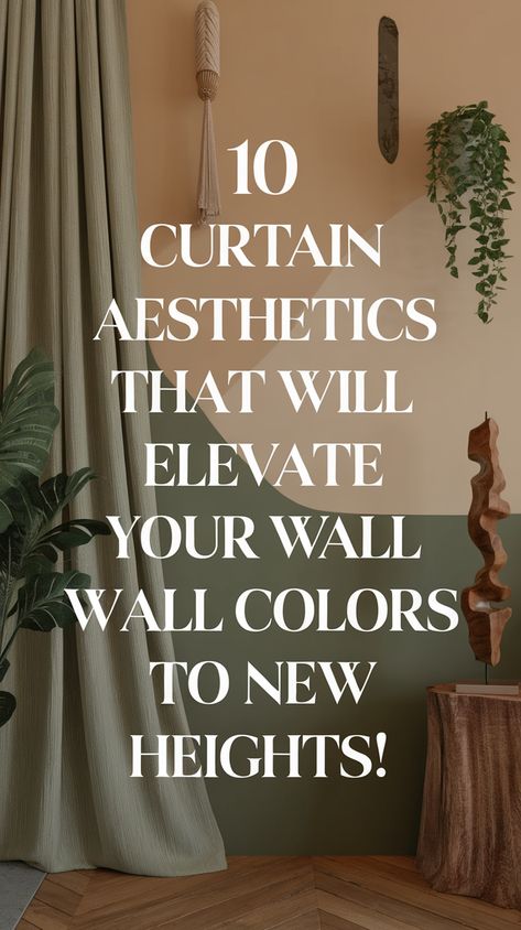 10 Curtain Aesthetics That Will Elevate Your Wall Colors to New Heights! Curtains For Alabaster Walls, Curtain Ideas For Large Windows, Alabaster Walls, Layering Techniques, Large Curtains, Types Of Curtains, Dark Walls, Curtain Wall, Beige Walls