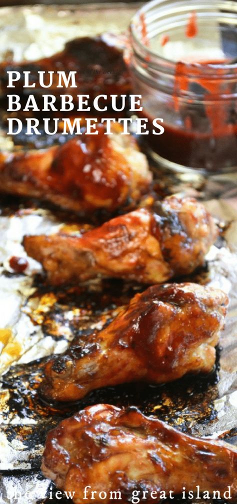 Plum Sauce Chicken, Easy Wings, Juicy Chicken Wings, Plum Recipe, Plum Sauce Recipe, Wings Chicken, Plum Recipes, Plum Sauce, Sauce Chicken