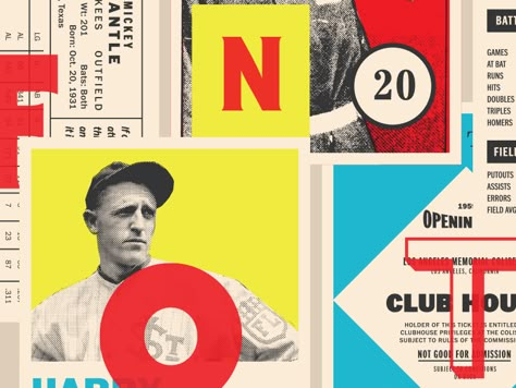 Baseball Card Invitation, Sport Branding, Visual Identity Design, Baseball Design, Mid Century Art, Gaming Clothes, Vintage Comics, Sports Design, Graphic Poster