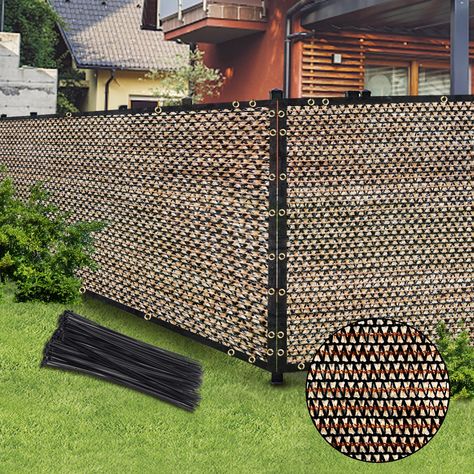 Simple Yard Make Over, Christmas Lights On Chain Link Fence, Patio Privacy Wall, Wooden Retaining Wall, Wall Slats, Fence Mesh, Privacy Screen Fence, Welded Wire Fence, Outdoor Privacy Screen