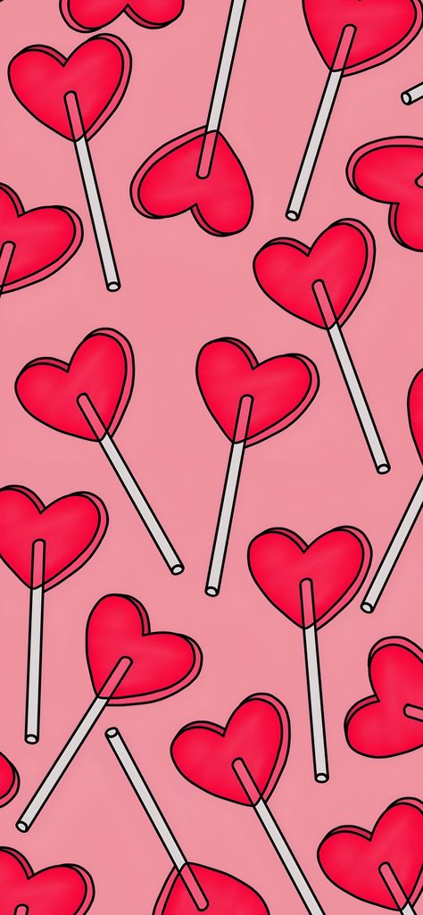 Heart Lollipop Wallpaper, Lollipop Wallpaper, Heart Lollipop, Sassy Wallpaper, Heart Wallpaper, Lollipop, Wallpaper Backgrounds, Colorful Backgrounds, Valentines