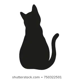 Black Cat Silhouette Images, Stock ... Cat From The Back Drawing, Cat Back Drawing, Sillouttes Images, Silhouette Cats, Cat Silhouette Tattoos, Silhouette Animals, Silhouette Chat, Silhouette Tattoo, Kitty Tattoos