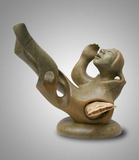 Soapstone Carvings, Amazing Sculptures, Bering Sea, Goddess Of The Sea, Soapstone Carving, Inuit Art, Art Sculptures, Native Art, Sculpture Art