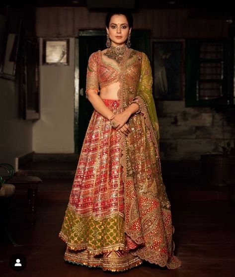 Pahadi Wedding, Layer Lehenga, Shloka Ambani, Iridescent Skirt, Mughal Miniature, Ambani Wedding, Isha Ambani, Brother Wedding, Mughal Miniature Paintings