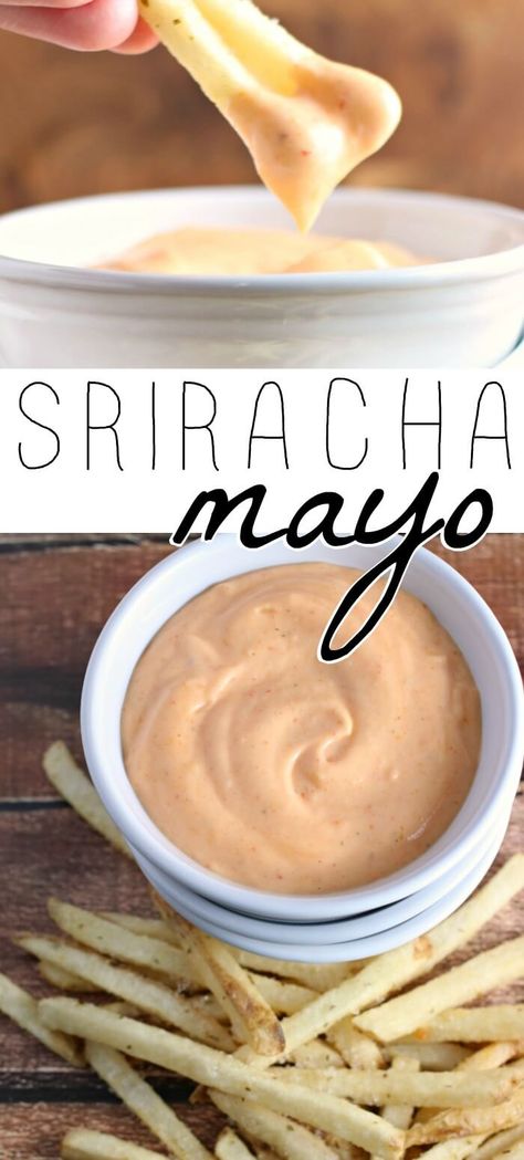 Fry Dip, Sriracha Mayo Recipe, Sriracha Mayo Sauce, Homemade Chili Sauce, Roasted Brussel Sprouts Oven, Honey And Garlic, Mayo Sauce, Sriracha Mayo, Honey Mustard Sauce