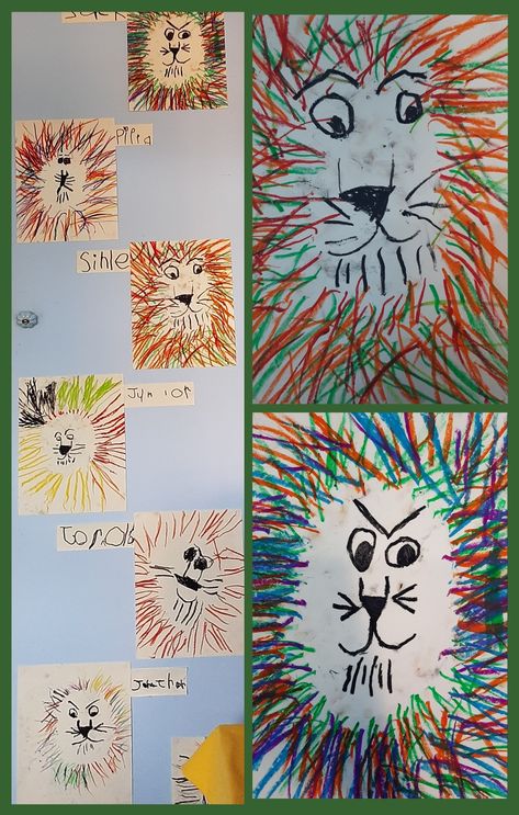 Wild Animals Art Preschool, Wild Animals Eyfs Activities, Zoo Theme Preschool Art, Lion Eyfs Activities, Wild Animal Art And Craft For Preschool, Africa Animals Preschool, Wild Animal Preschool Crafts, Jungle Animal Art Preschool, Lion Activity Preschool