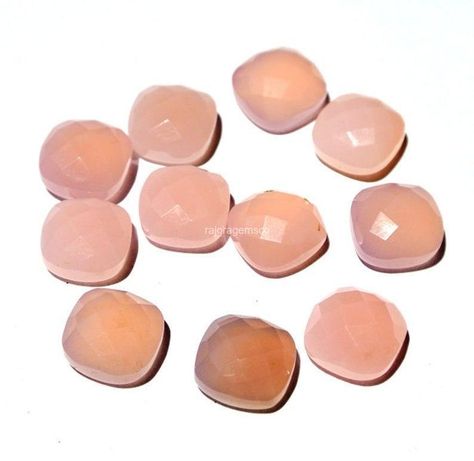 Pink Chalcedony, Cushions To Make, Gemstone Bracelet, Bracelet Making, Stone Color, Gemstones, Stone, Pink, Color