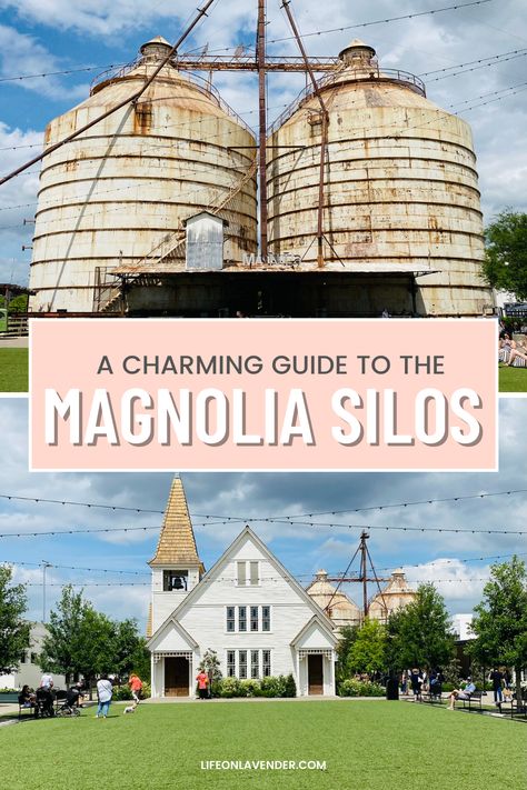 Ready for an adventure? Visit Joanna Gaines' world-famous Magnolia Market at the Silos in Waco, Texas! Shop unique items, grab a bite to eat, or just explore the grounds. Get a taste of southern hospitality on your next getaway - plan your trip now! #joannagaines #magnoliamarket #silos Silos Bakery, Magnolia Furniture, Magnolia Home Decor, Waco Texas, Magnolia Market, Chip And Joanna Gaines, Colonial Williamsburg, Southern Hospitality, Texas Travel