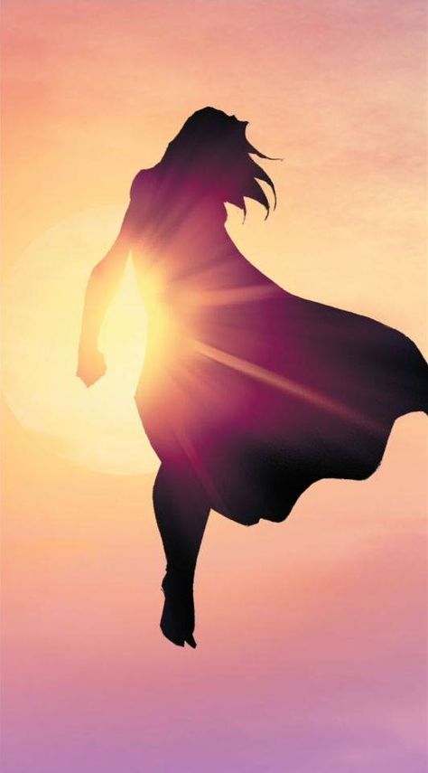 Powerful Supergirl Michael Turner, Supergirl, The Sun, A Woman, Cape, Sun