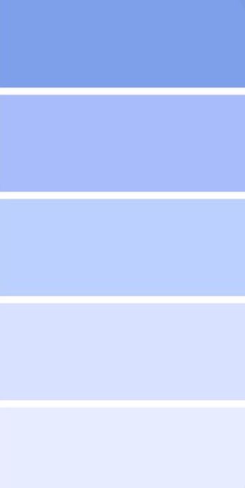 Periwinkle Palette Colour, Ice Blue Interior, Periwinkle Accent Wall, Periwinkle Colour Palette, Periwinkle Color Pallet, Periwinkle Wall Paint, Shades Of Periwinkle, Periwinkle Bedroom Walls, Periwinkle Blue Bedroom