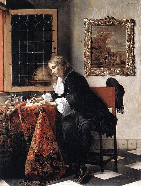 Gabriel Metsu, Man Writing, Genre Painting, Diego Velazquez, Writing A Letter, Dutch Masters, Canvas Letters, Dutch Golden Age, Baroque Art