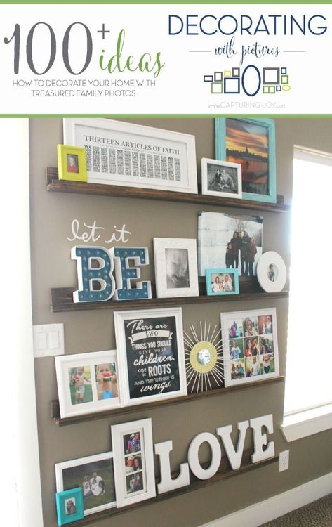 Shelves Hallway, Shelves Entryway, Shelf Hallway, Shelves Books, Shelves Office, Shelves Bedroom, Photowall Ideas, Photo Ledge, Shelves Display