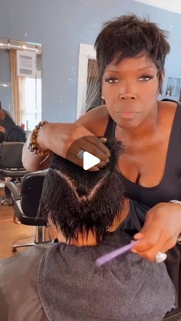 Press And Curl Natural Hair Black Women, How To Cut Pixie Haircut Tutorial, Grown Out Pixie Black Women, Pixie Mohawk Black Women, Pixie Cut Black Women Natural Hair, Black Women Pixie Haircut, Undercut Black Women, Mullet Black Women, Mushroom Cut Black Women