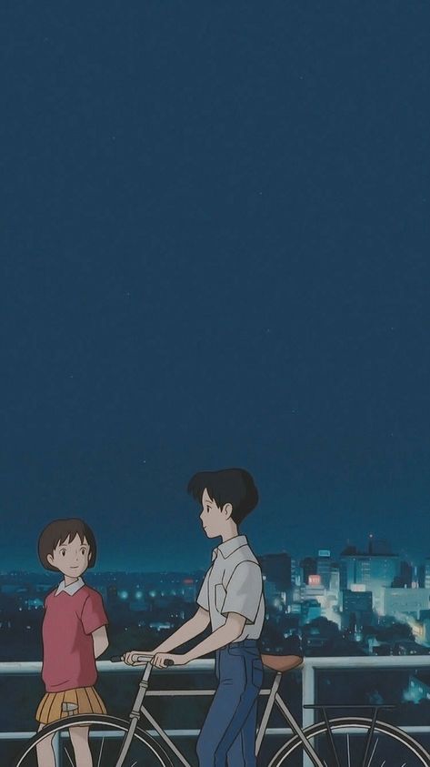 Whisper Of The Heart, Personajes Studio Ghibli, Studio Ghibli Background, Studio Ghibli Characters, Arte Peculiar, Ghibli Artwork, Studio Ghibli Movies, Studio Ghibli Art, Cute Couple Drawings