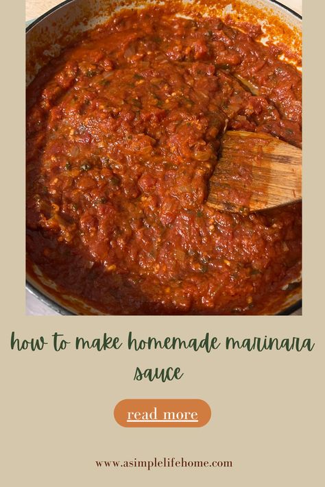 marinara sauce in a dutch oven. how to make homemade marinara sauce. The best homemade marinara sauce ever
#howto #marinara #homemademarinara #marinarasauce #pizzasauce #chickenparmesan Diy Marinara Sauce With Fresh Tomatoes, Homemade Marinara Sauce Whole Tomatoes, Quick Homemade Marinara Sauce, How To Thicken Homemade Marinara Sauce, Classic Marinara Sauce, Basic Marinara Sauce, Perfect Pizza Dough Recipe, Sourdough Pizza Crust Recipe, Perfect Pizza Dough