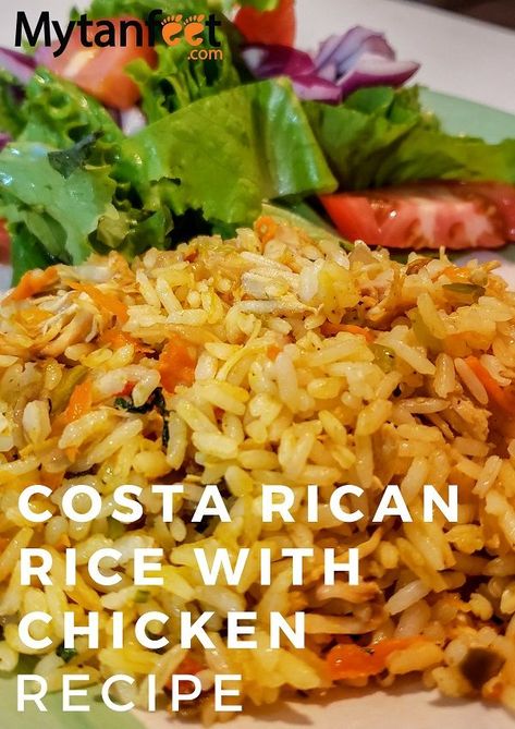 Costa Rica Rice And Beans, Costa Rica Rice And Beans Recipe, Costa Rica Recipes Easy, Costa Rican Rice And Beans Recipe, Costa Rican Chicken Recipes, Costa Rican Chicken And Rice, Traditional Costa Rican Food, Costa Rica Food Dishes, Easy Costa Rican Recipes