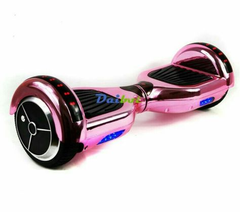 Hoverboard Girl, Bluetooth Hoverboard, Custom Vespa, Chrome Pink, Hello Kitty Car, Balancing Scooter, Scooter Girl, Tech Info, Electric Skateboard