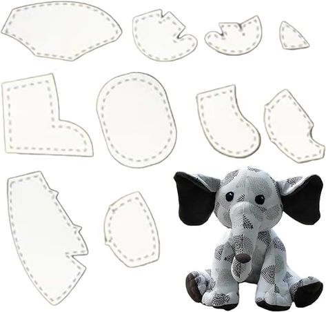 Amazon.ca : stuffed animal patterns free templates Elephant Template, Dog Template, Ruler Set, Sewing Templates, Animal Sewing Patterns, Quilting Templates, Sewing Instructions, Quilting Rulers, Animal Patterns