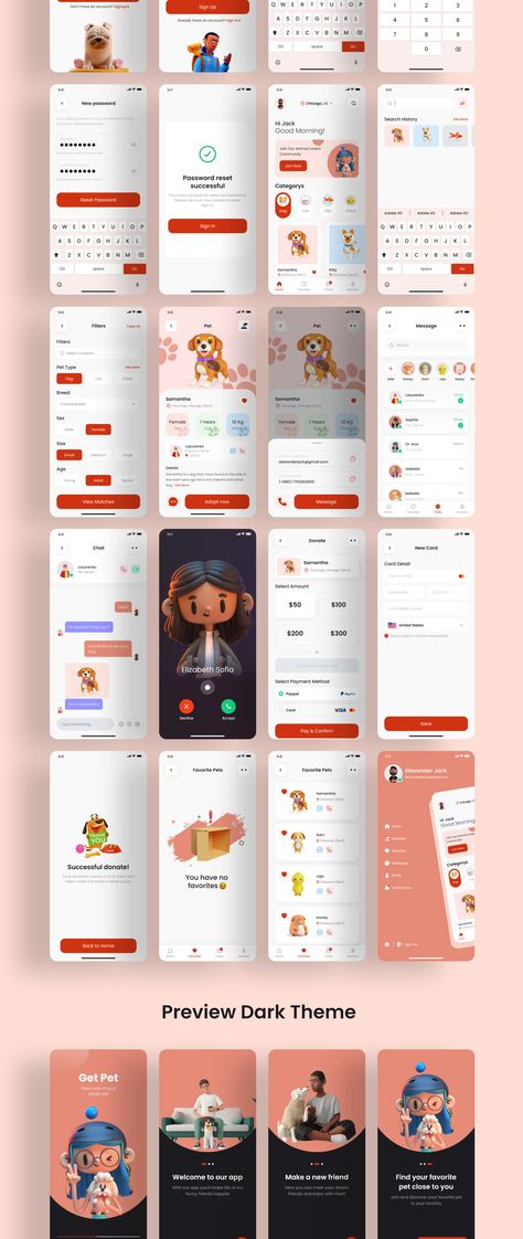 Pet Apps Design, Pet Adoption App Design, Pet App Ui Design, Pet App Design, Social App Design, Desain Ux, Login Page Design, App Ui Ux Design, Cat App