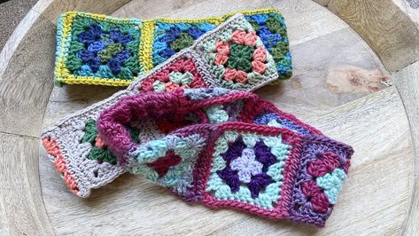 Join Brenda K.B. Anderson on Tuesday, April 11th at 10:00 a.m. CT/11:00 a.m. ET for a LIVE tutorial on how to make the Granny Square Headband. Those of us who… Granny Stitch Headband, Granny Square Headband Crochet Pattern, Granny Square Ear Warmer, Granny Square Headband Pattern Free, Crochet Headband Granny Square, Granny Square Headband Pattern, Crochet Granny Square Headband, Granny Square Headband, Free Headband Patterns