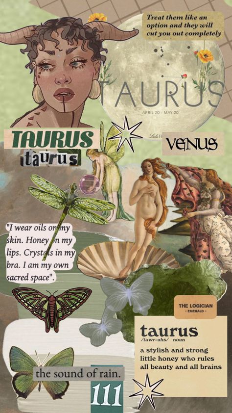 #taurus #nature #wallpaper #art #astrology  #green #aesthetic Taurus Venus Aesthetic Outfit, Taurus Sun Aesthetic, Venus In Taurus Aesthetic, Taurus Wallpaper Aesthetic, Taurus Rising Aesthetic, Taurus Venus Aesthetic, Taurus + Core + Aesthetic, Astrological Aesthetic, Taurus Mood