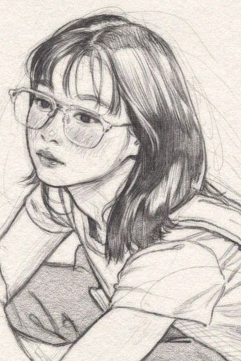 Girl Sketch, Sketch Drawing, I Made It, Pencil Drawing, Not Mine, Doodle Art, Made It, A Girl, Sketch