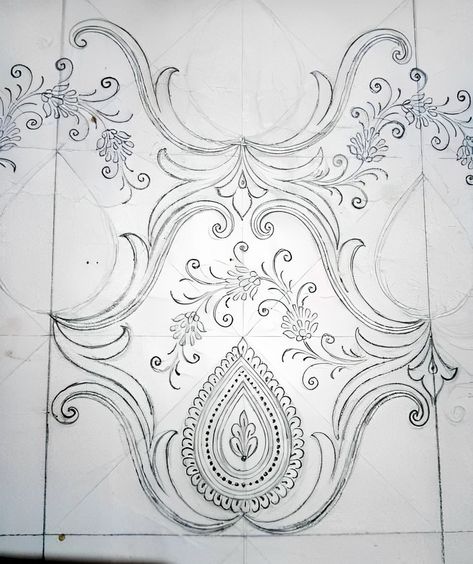 Jaal Archives - Designsketch.in Khaka Designs, Peacock Embroidery Designs, Design Pattern Art, Flower Drawing Design, Alphabet Crafts, Geometric Embroidery, Diy Embroidery Patterns, Border Embroidery Designs, Jacquard Design