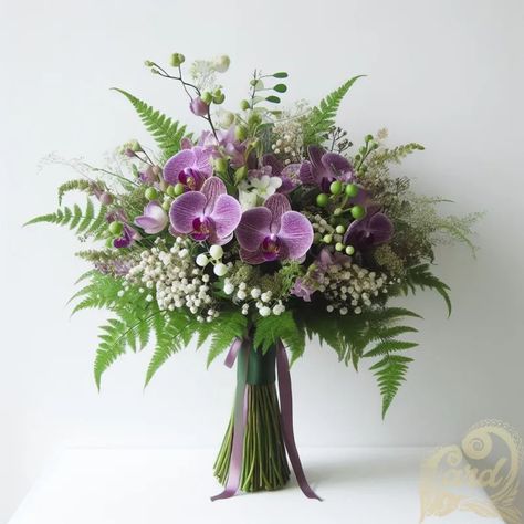 https://card9.com/ai/purple-orchid-wedding-bouquet Purple Orchid Arrangement, Purple Orchid Wedding Bouquet, Venezuelan Wedding, Purple Orchid Bouquet, Orchid Bouquet Wedding, Orchid Bouquet, Orchid Wedding, Orchid Arrangements, Venue Decorations