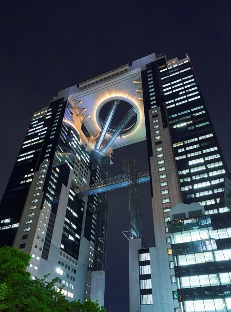 Umeda Sky Building Osaka, Building Japan, Umeda Osaka, Umeda Sky Building, Japan Bucket List, Sky Building, City Life Photography, Hawaii Wall Art, Renovation Architecture