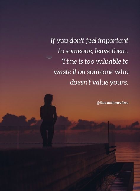 If you don't get the equal importance from someone as you give, then there is no need to paye way to get disrespected or getting less importance. Life is too short and time is too valuable to wait for the person to realize your importance. #Feelingimportantquotes #Importanceofperson #Valuabletimequotes #Precioustimequotes #Lifequotes #Relatablequotes #Jayshettyquotes #Deepquotes #Emotionalquotes #Goodquotes #Inspirationalquotes #Dailyquote #Everydayquote #Quotes #Quotesandsayings #therandomvibez Valuable Person Quotes, Giving Importance To Someone Quotes, Feeling Important Quotes, Don’t Wait Quotes, Attention To Detail Quotes, No One Cares About You Quotes, Need Someone Quotes, The Right Person Quotes, Detail Quotes