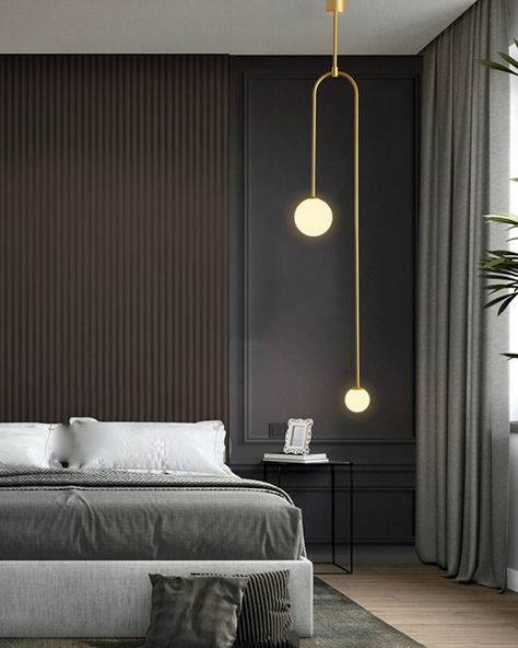 LIGHTING AUSTRALIA 🇦🇺 on Instagram: “Looking for a simple way in which you can alter the ambiance of a bedroom without diving headfirst in a major decorating renovation. Then…” Glass Ball Pendant Lighting, Luxury Living Room Decor, Luxe Decor, Ball Pendant Lighting, Light Canopy, Stylish Lighting, Luxurious Home, W Hotel, Style Deco