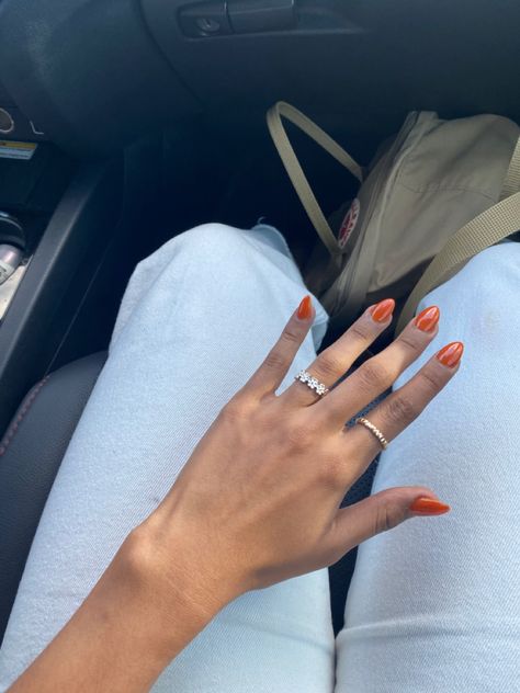 Burnt Orange Nails, Homecoming Nails, Orange Nails, Prom Nails, Burnt Orange, Nail Ideas, Prom, Nail Art, Orange