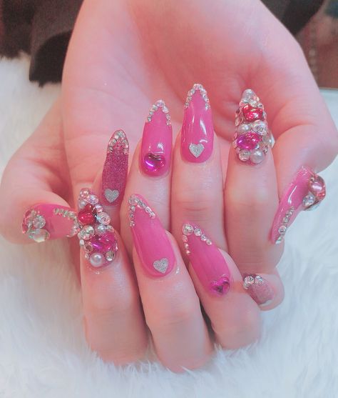 Chunky Nails Acrylic, Chunky Nails, Quince Nails, Kawaii Nail Art, Witch Nails, Super Cute Nails, Anime Nails, Korean Nails, Her Nails