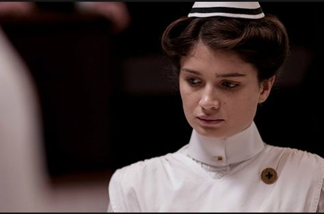 review of "The Knick" season 1 - image: Eve Hewson as Nurse Lucy Elkins (Cinemax, the Knick) Eve Hewson, The Knick, String Theory, 1 Image, Medical Care, Series Movies, Barack Obama, Documentaries, Nursing