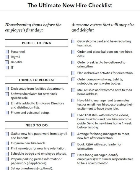 Employee Onboarding Template, Employee Onboarding Checklist, New Employee Onboarding Kit, Employee Manual, New Hire Onboarding, New Hire Checklist, On Boarding New Employees, New Hire Orientation Ideas, New Hire Welcome Kit