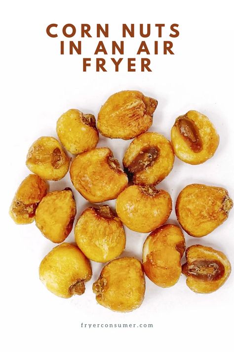 Recreate the classic crunchy snack of corn nuts at home with your air fryer! Follow our easy guide to make these addictively crispy and surprisingly healthier corn nuts. #AirFryer #CornNuts #SnackTime #HealthySnacks #HomeMade #CrispyBites Homemade Corn Nuts Recipes, How To Make Corn Nuts At Home, Corn Nuts Recipe Homemade, Corn Nuts In Air Fryer, Homemade Corn Nuts, Corn Nuts Recipe, Snack Chickpeas, Air Fried Corn, Air Fryer Corn