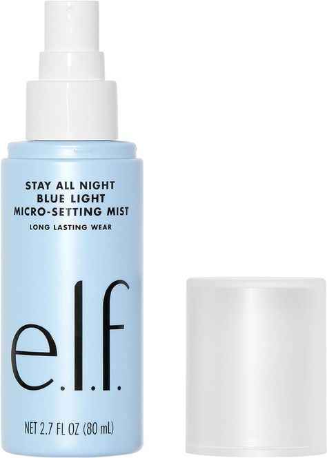 Elf Setting Spray, Setting Mist, Aloe Vera Skin, Aloe Vera For Skin, Hydrating Skin, Hydrating Mist, Makeup Setting Spray, Long Lasting Makeup, Night Blue