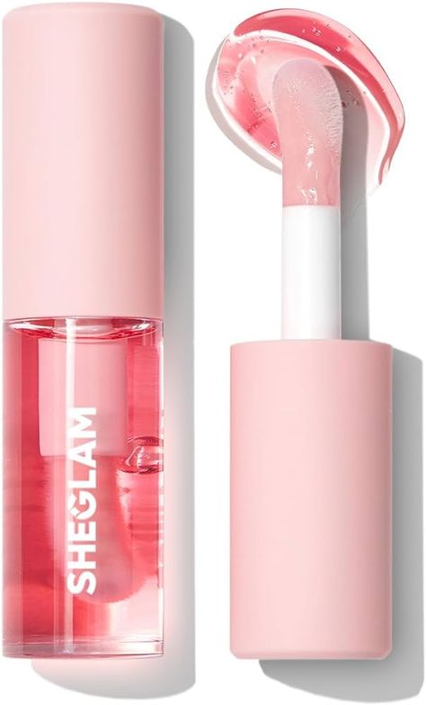 Amazon.com : SHEGLAM Jelly Wow Hydrating Non-Sticky Lip Oil Moisturizing Plumping Lip Gloss - Berry Involved : Beauty & Personal Care Sheglam Plumping Lip Gloss, Sheglam Lip Gloss, Lip Oils Aesthetic, Sheglam Lip Oil, Lip Gloss Pictures, Lip Gloss Aesthetic, Sheglam Makeup, Jelly Gloss, Makeup Gloss