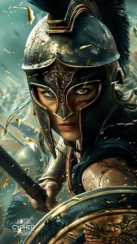 Women Warriors Art, Amazoness Warrior, Female Greek Warrior, Greek Warrior Woman, Warrior Female Art, Female Spartan, Warrior Female, Female Warrior Tattoo, Spartan Women