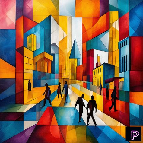 Discover the city through the lens of cubism, where every angle reveals a new perspective. 🏙️🔲   What abstract urban landscapes will your art explore today?   #AI #Art #PicassoAIArt #Cubist #Urban #Cityscape Cubism Art Picasso, Cubist Artists, Urban Cityscape, Fauvism Art, Cubism Art, City Drawing, Urban Landscapes, Fauvism, Silk Painting